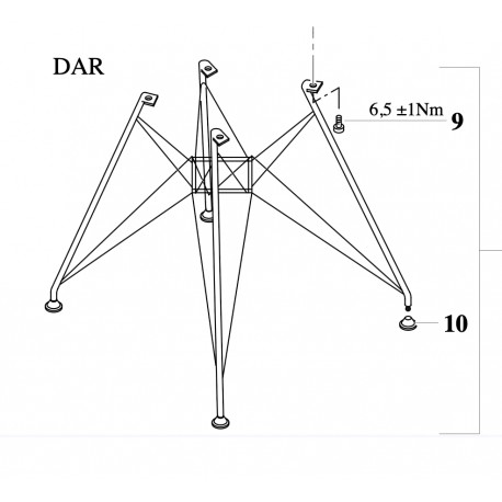 DAR-eiffelbase voor armshells